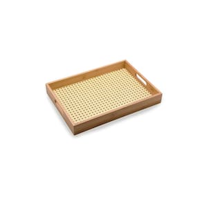 Bandeja Em Bambu Retangular Palinha 39Cm- Oikos