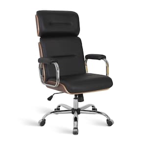 Cadeira Eames para Escritório Linha Capa em Madeira Preto