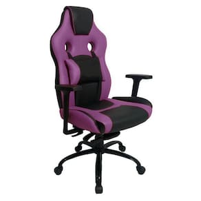 Cadeira Gamer Com Almofada Linha Gamer Racing Roxo
