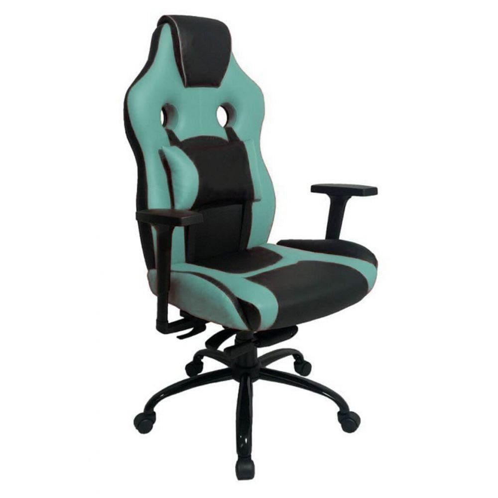 Cadeira Gamer Com Almofada Linha Gamer Racing Verde