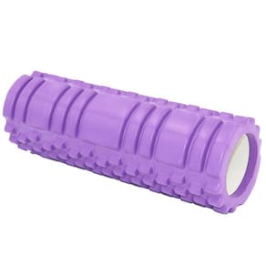 Rolo Massagem Foam Roller Liberação Miofascial Yoga Roxo