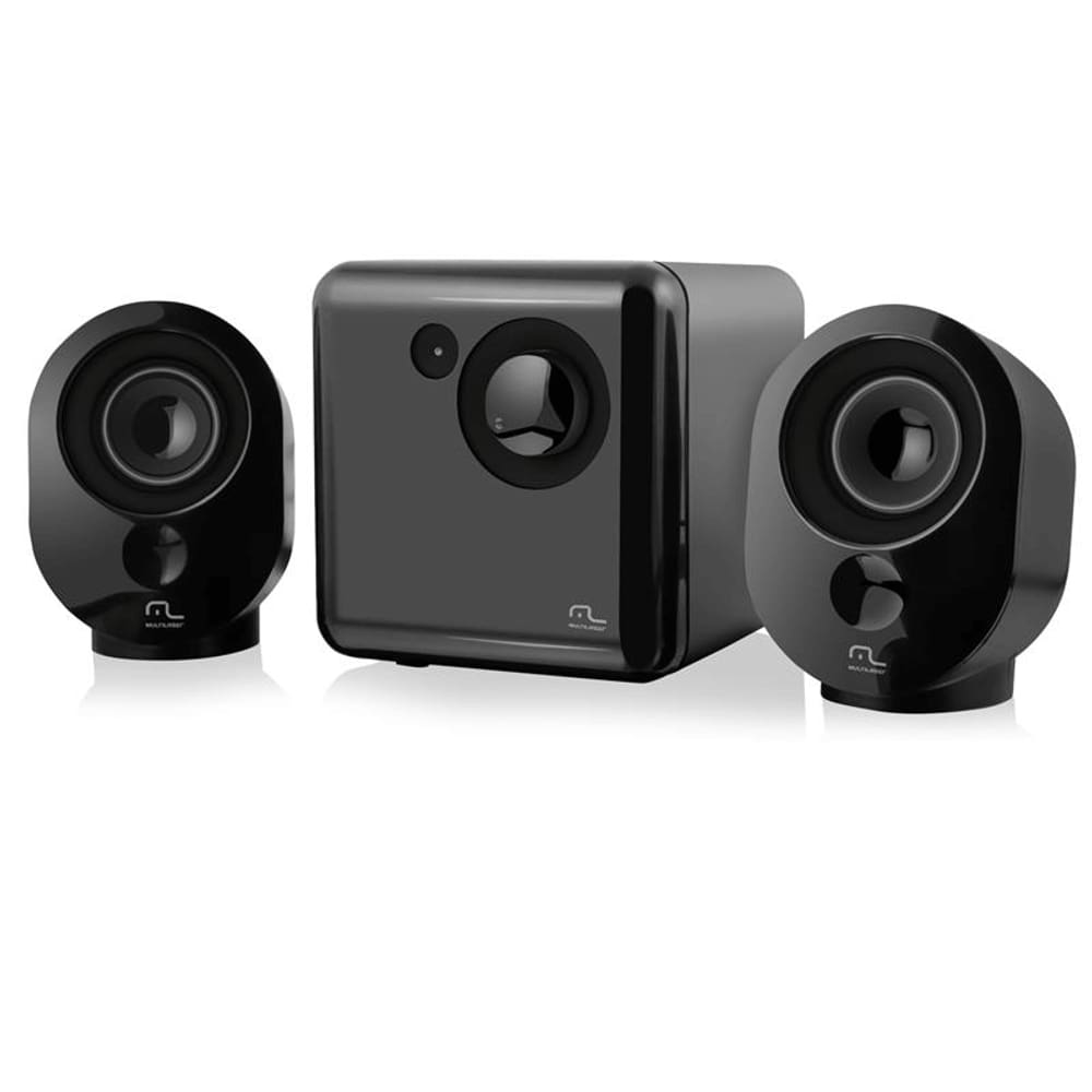 Caixa De Som 2.1 Preto E Grafite Usb Multilaser - SP166