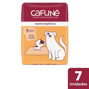 Tapete Higiênico Cafuné para Cães Slim 80cm x 60cm Pacote 7 Unidades