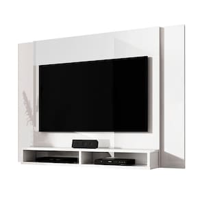 Painel Para Tv Até 43 Polegadas Com 02 Nichos Cor: Branco