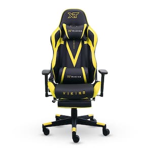 Cadeira Gamer Xt Racer Viking Series Apoio De Pés Amarelo