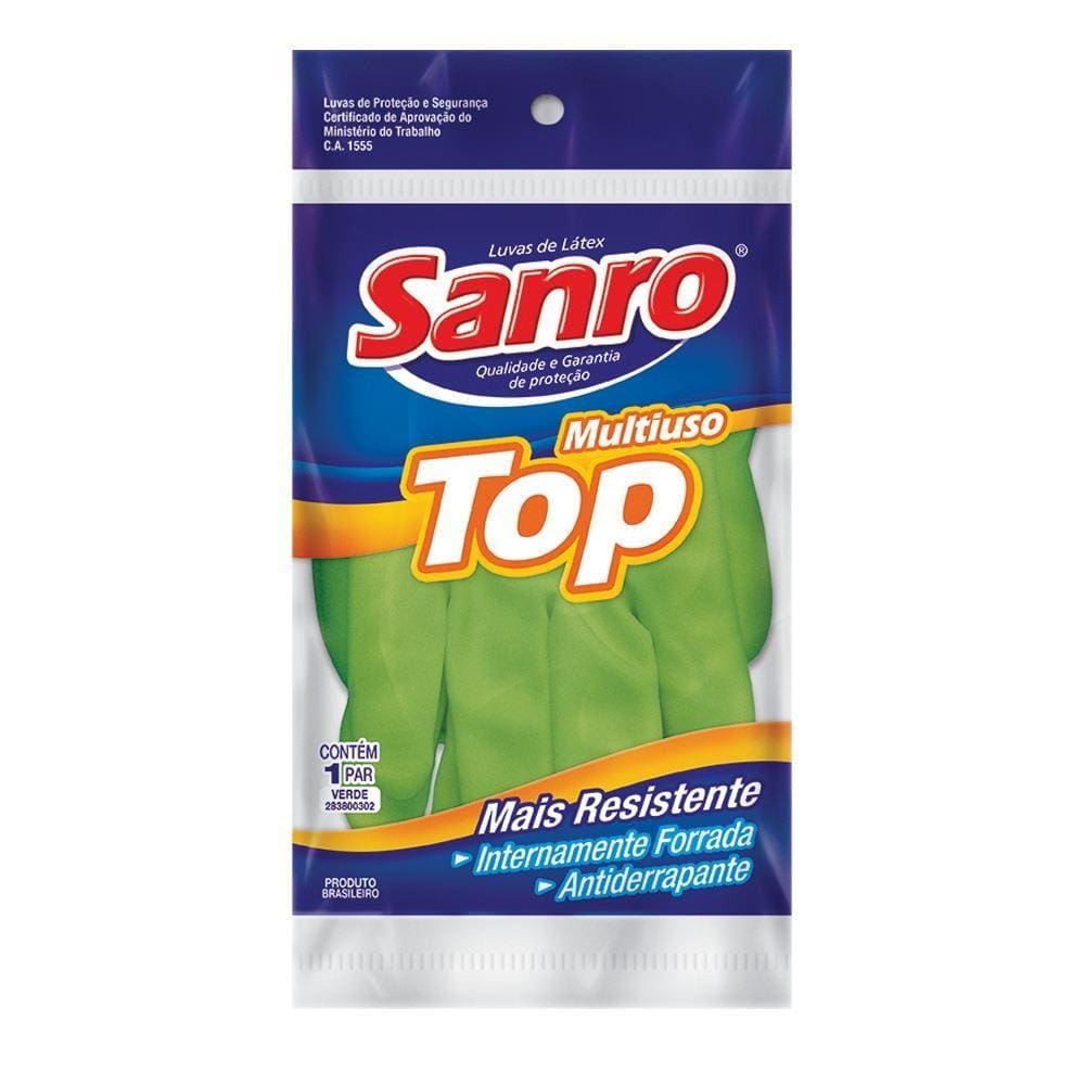 Luva de Proteção Top Multiuso P Verde 1 Par Sanro
