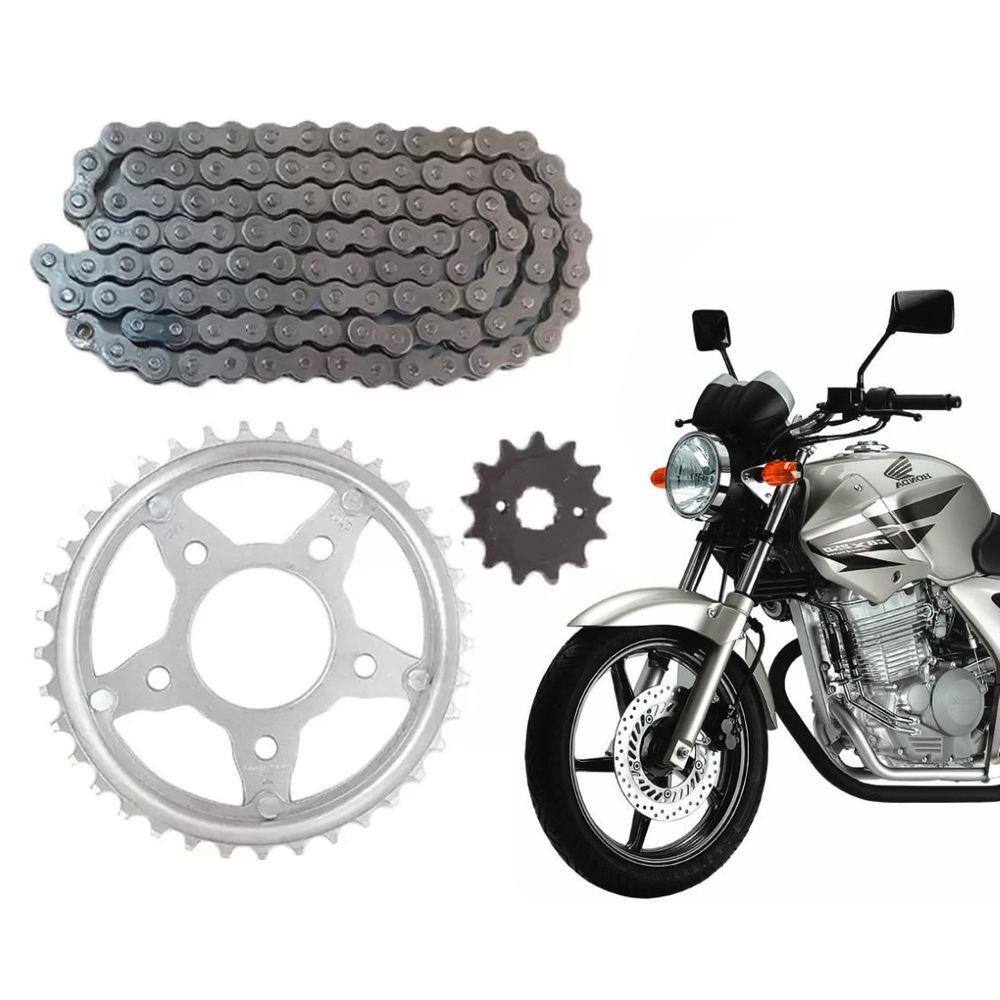 Kit Relação Transmissão Twister CBX 250 2001 á 09 Duas Almas