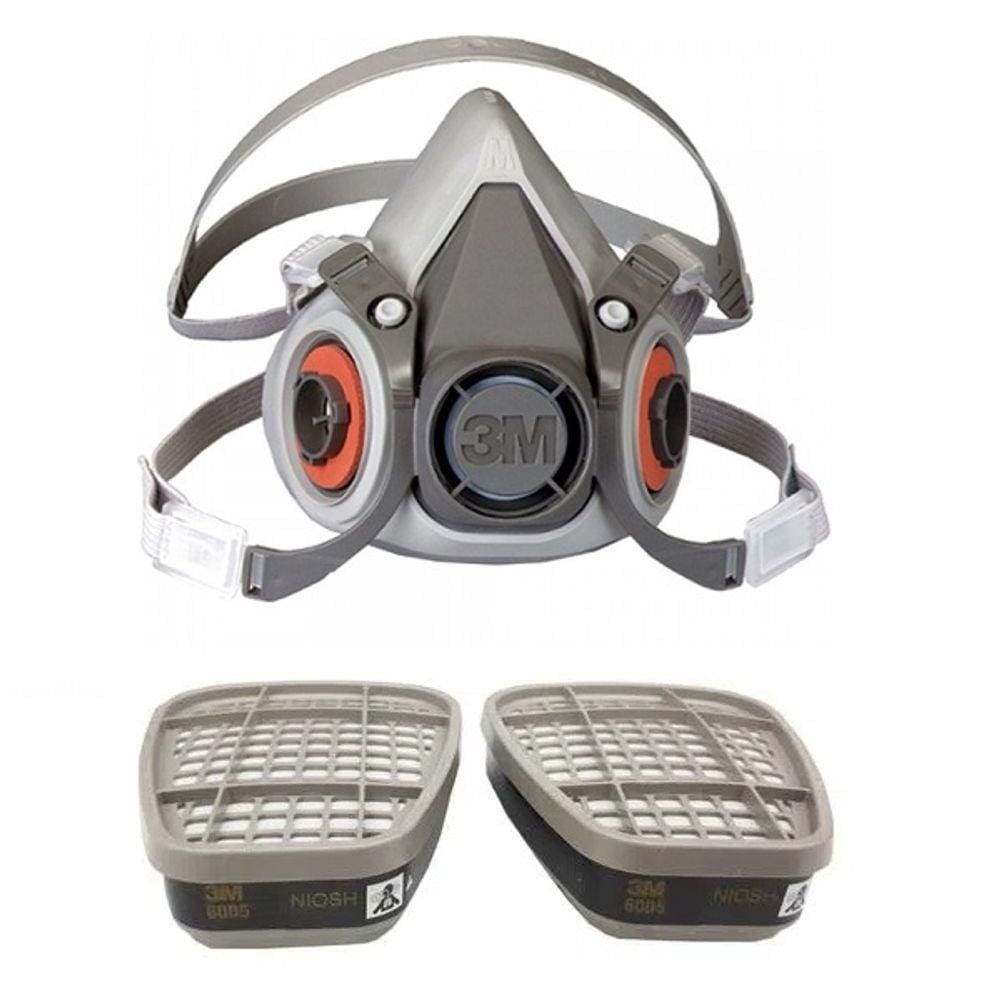 Mascara 3M 6200 com Filtros 6005 Formaldeído