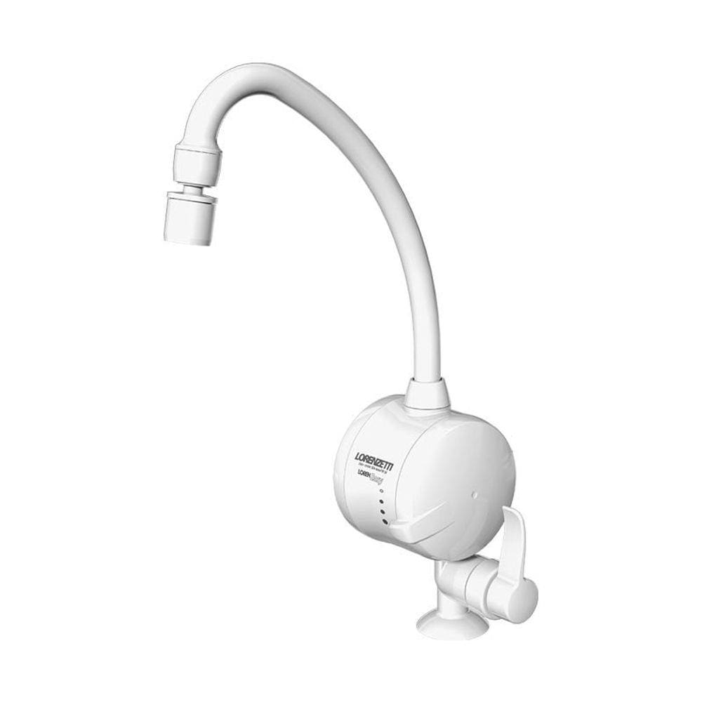 Torneira Elétrica Lorenzetti Loren Easy de Bancada Branca 220V