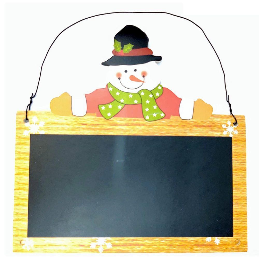Enfeite Quadro Do Papai Noel Natal 18cm - un