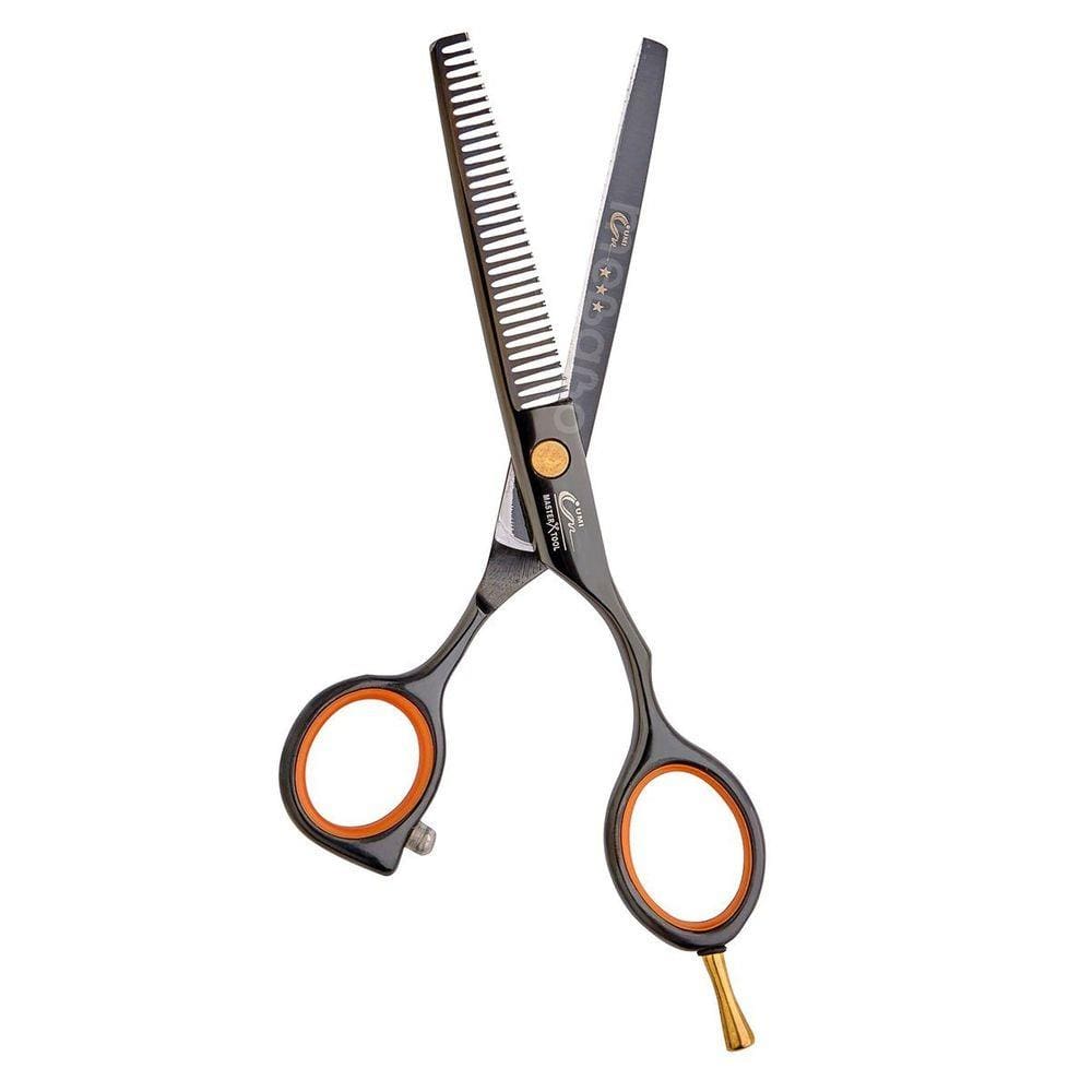 Tesoura Umi Desbaste Desfiadeira DY-528P Preta