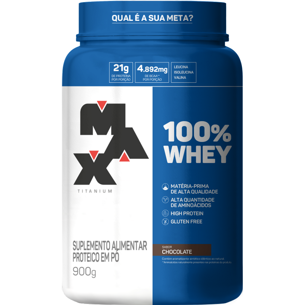 100% Whey Max Titanium - 900G