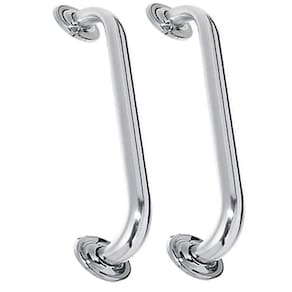 Alça Apoio Kit 2 Uni Inox 50cm Banheiro Deficiente Idoso Cadeirante Acessibilidade