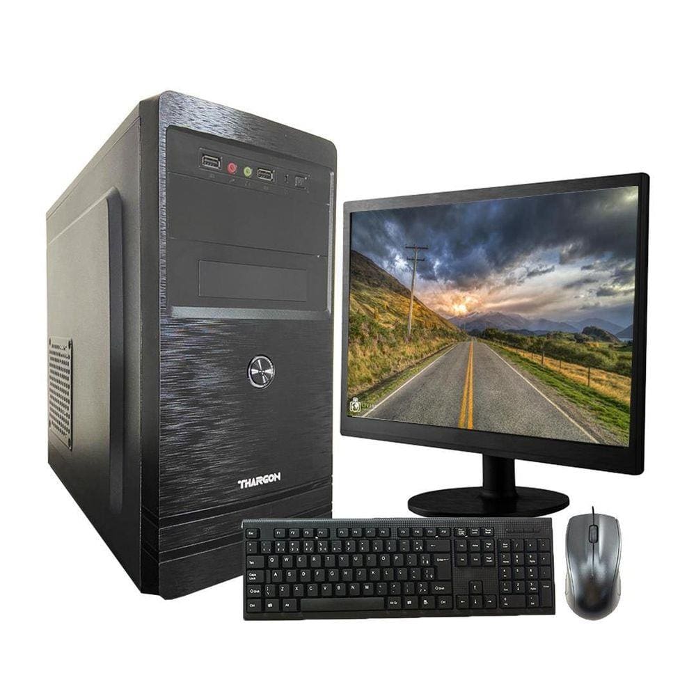 Computador Completo I3 Memória 4GB SSD 120GB Monitor 19 polegadas com leitor de DVD