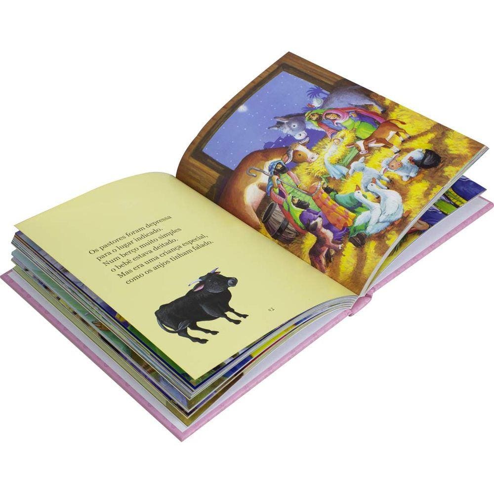 Biblia Conta Pra Mim Rosa Historias, almofadada