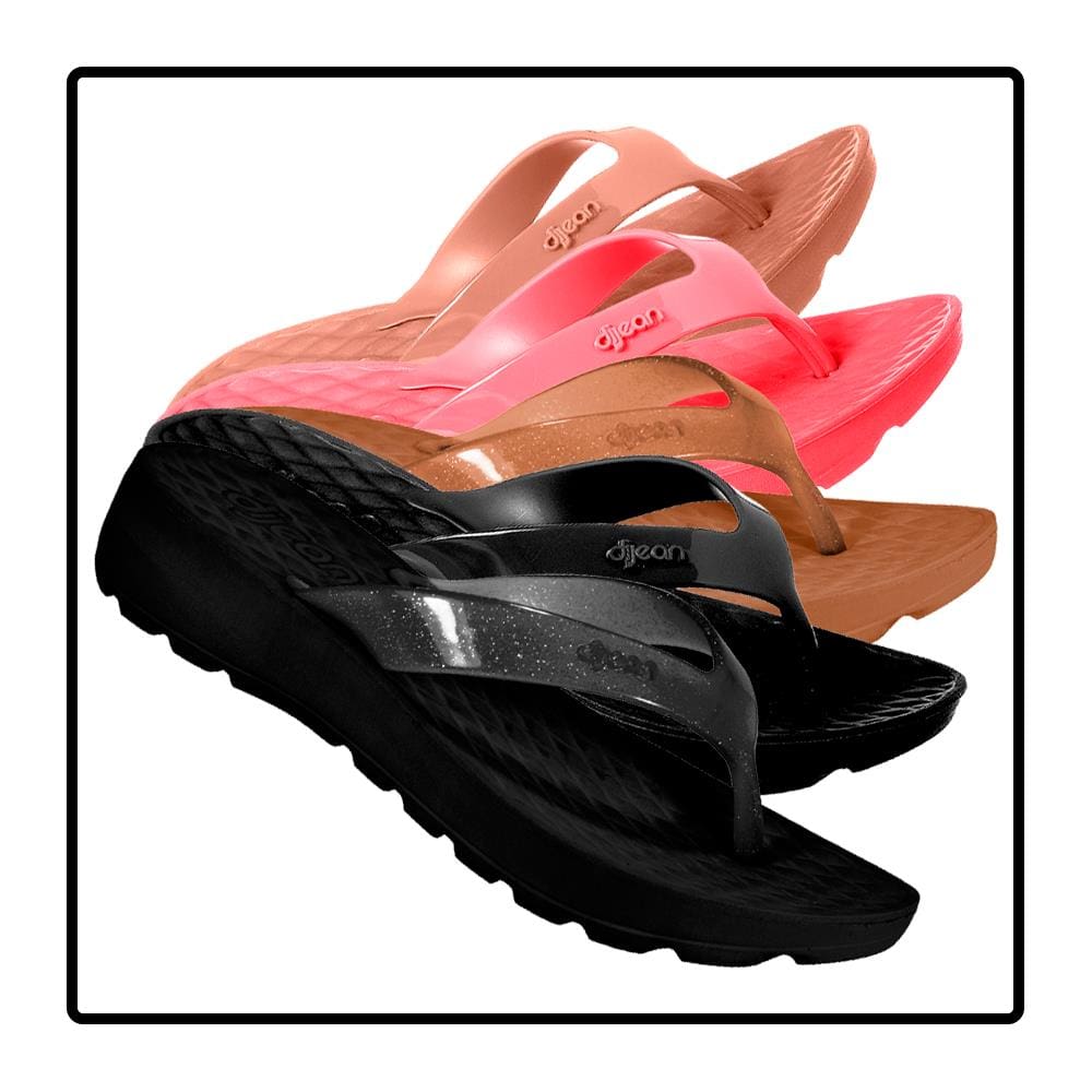 Chinelo Dijean Salto Tamanco Plataforma E.V.A