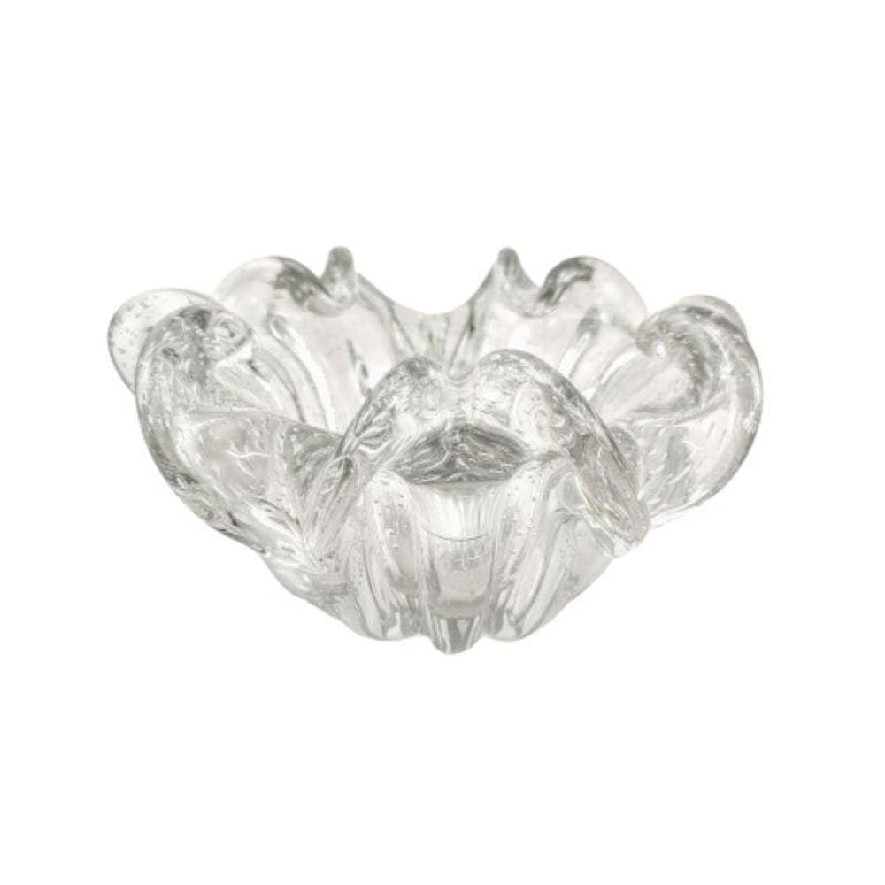 Vaso Centro De Mesa De Murano 10X20X21Cm Transparente Decor