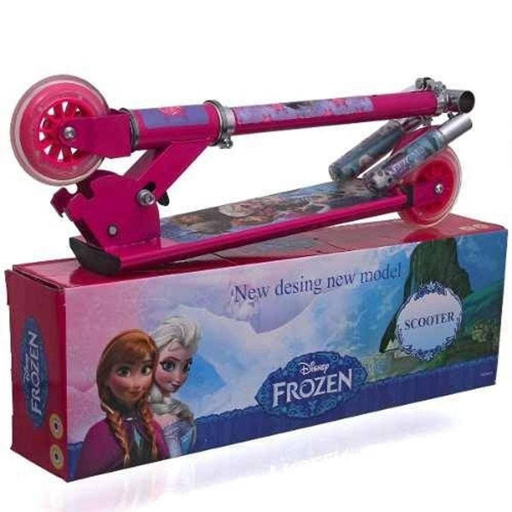 Patinete Infantil Menina 3 Rodas Gel Freio Frozen