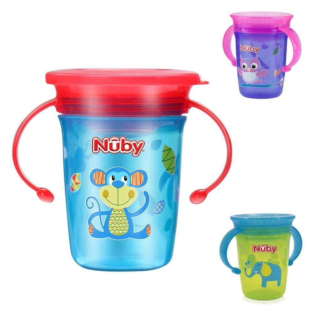 Copinho Infantil 240ml Nuby Beber de Qualquer Lado com Alças