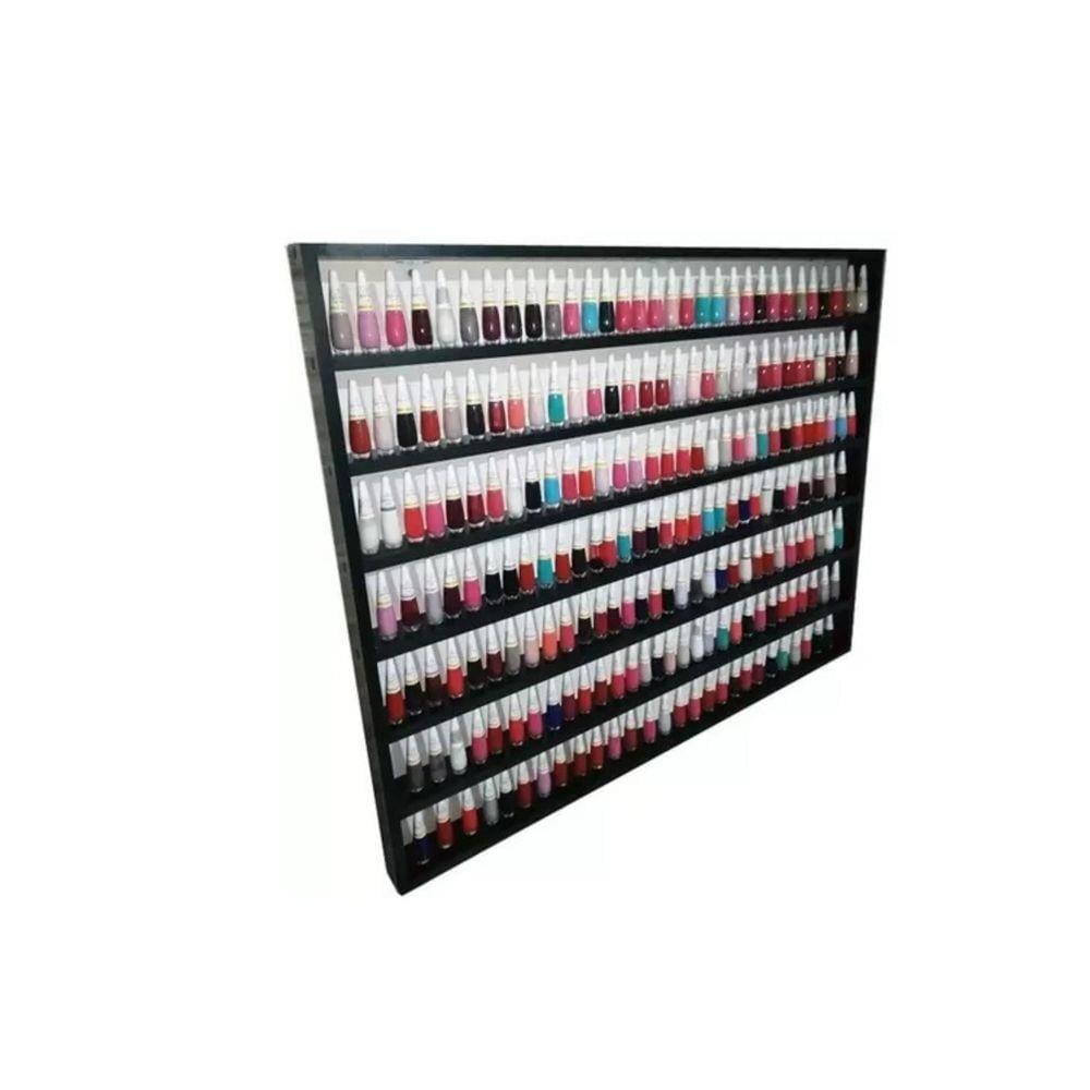 Porta Organizador De Esmaltes Preto Com Fundo