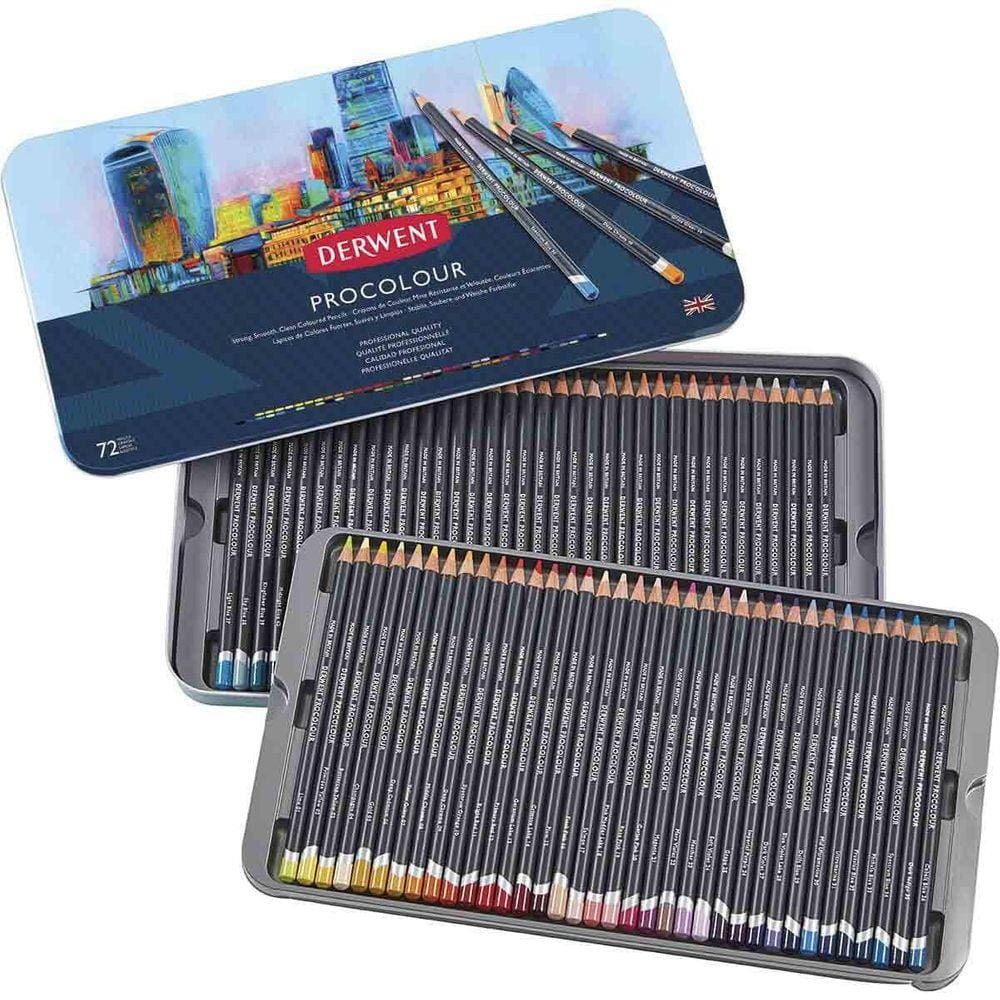 Lapis De Cor Derwent Procolour Com 72 Cores