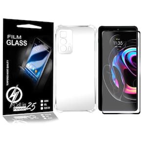 Capinha + Película Full 3d NOVO Moto Edge 20 Pro XT2153 - Cell In Power25