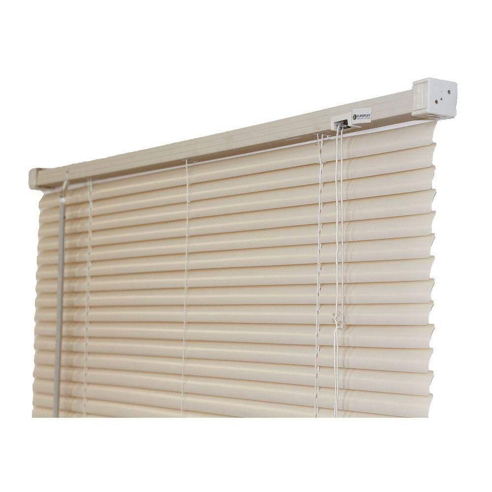 Persiana Horizontal PVC Bege 120 (L) x 220 (A) cm Cortina Completa C/ Kit de Instalação 1,20 x 2,20