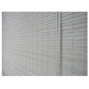 Persiana Bambu Romana Block Branca 180 (L) X 160 (A) cm Cortina Madeira C/ Bandô 1,80 x 1,60