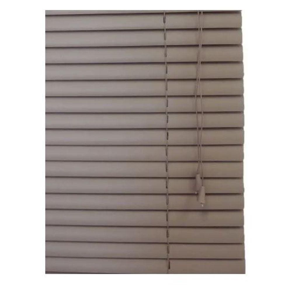 Persiana Horizontal PVC Cafe 100 (L) x 220 (A) Cortina Completa C/ Kit de instalação 1,00 x 2,20