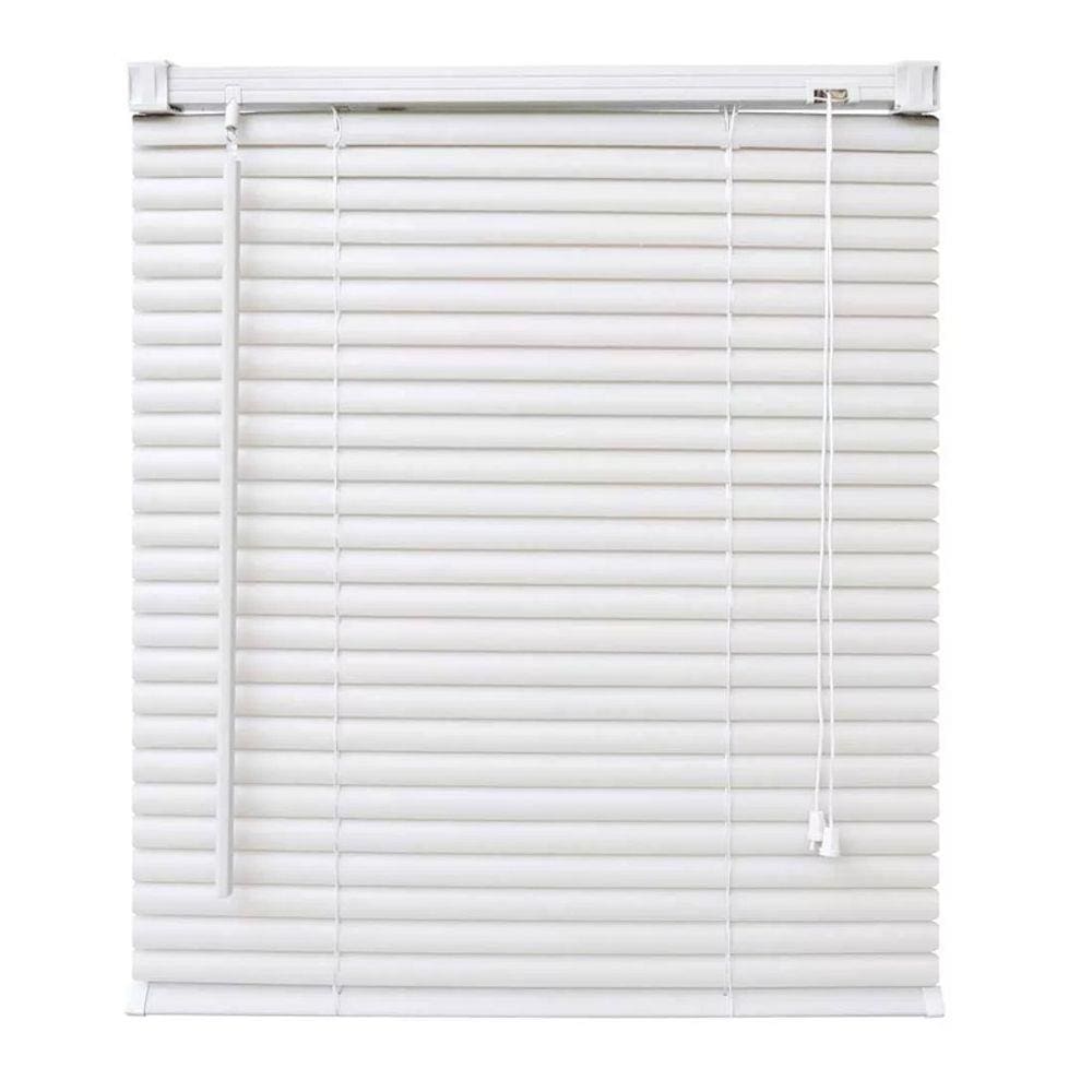 Persiana Horizontal PVC Branca 100 (L) x 160 (A) Cortina Completa C/ Kit de instalação 1,00 x 1,60