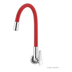 Torneira De Parede Cozinha Flex 1178 B27 Red Lorenzetti
