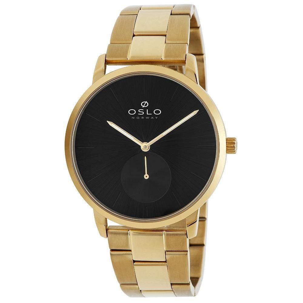 Relógio Oslo Slim Analógico Dourado Safira Omgsssvd0001 P1Kx