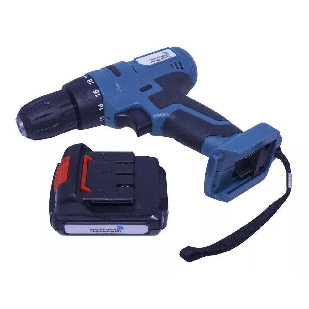 Furadeira Parafusadeira Elétrica Sem Fio Maleta E Acessórios