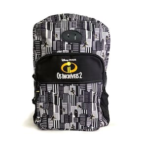 Mochila G Escolar Disney Os Incríveis 2 Pixar Cinza
