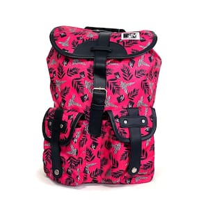 Mochila G Juvenil Feminina MTV Floral Rosa