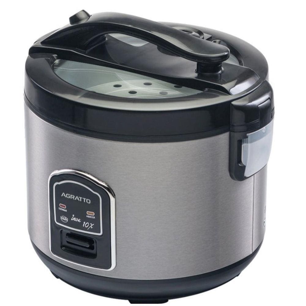 Panela Elétrica Arroz Visor Vidro Pai10x Inox