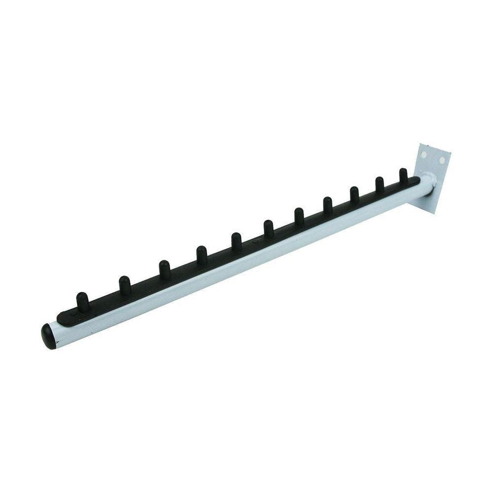 Kit 10 Arara Cabideiro Rt Tubular Inclinada 40Cm Branca