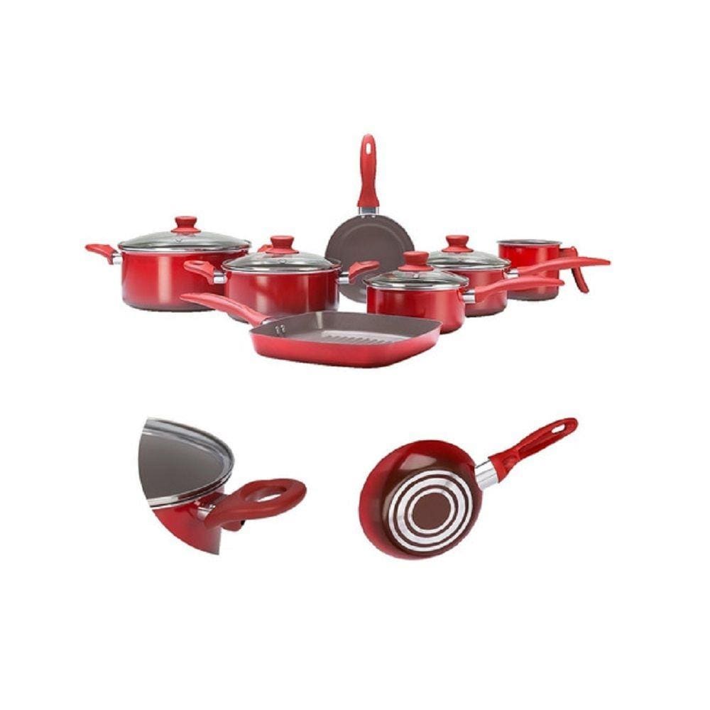 Jogo De Panelas 7 Peças Ceramic Life Easy 4789/103 Brinox