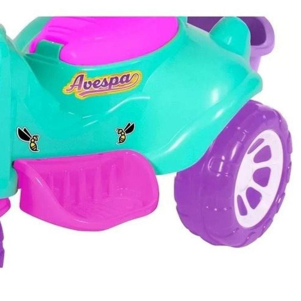 Triciclo Infantil Maral Retrô Com Empurrador Pink