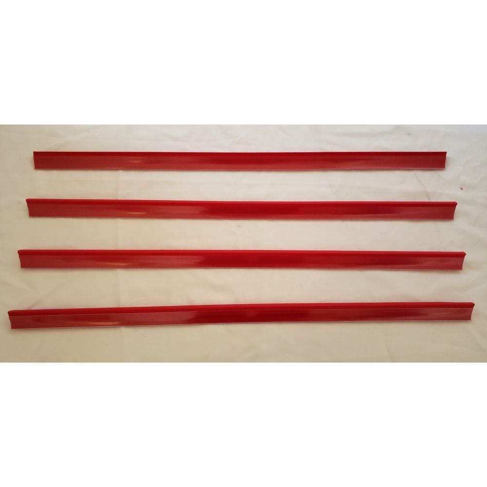 Porta Etiqueta Bandeja Ponta Gondola LX 78 cm Vermelho KIT50