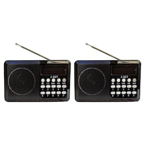 Rádio Portátil Digital Wireless Usb Antena Bluetooth Preto