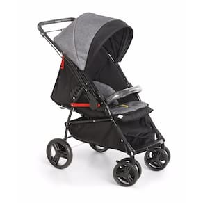 Carrinho de Bebê Maranello II Galzerano Preto e Cinza