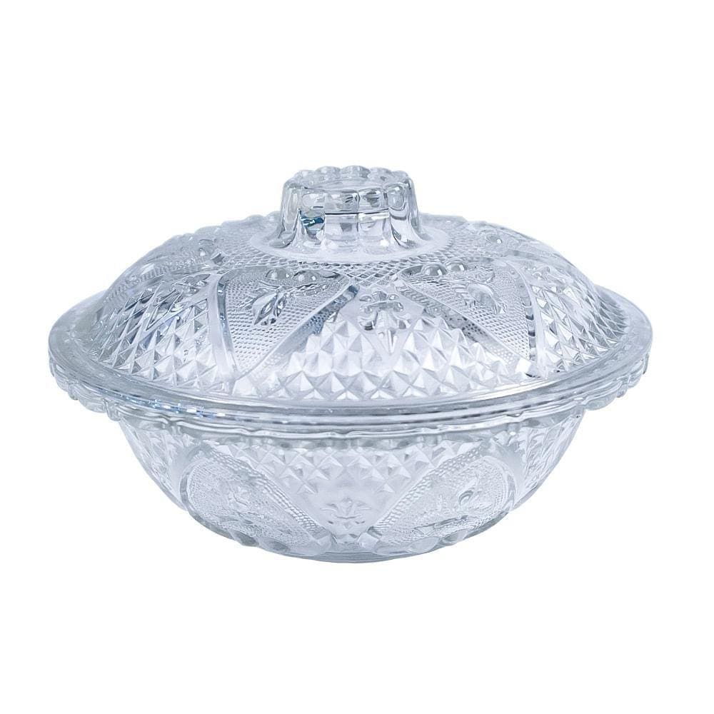 Bomboniere com Tampa de Vidro Hearts N223111-8 - Kimglass
