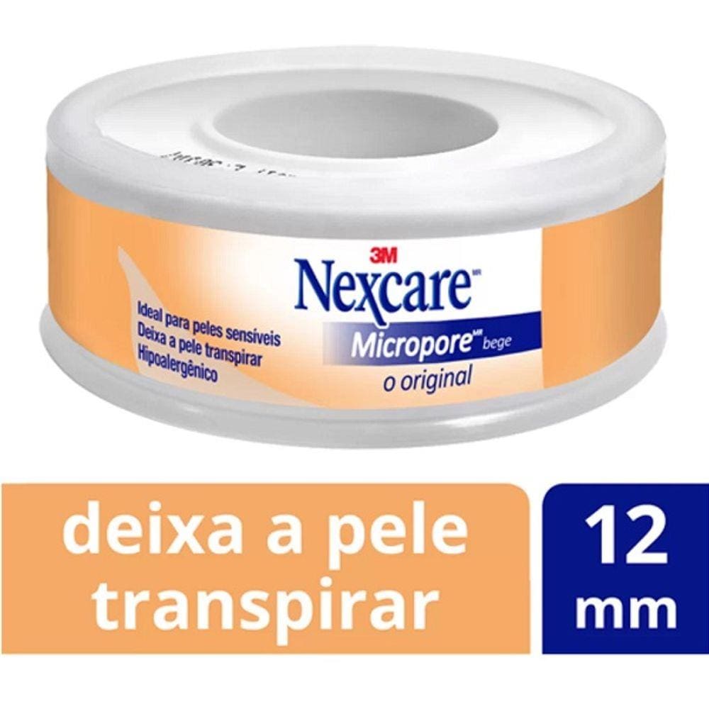 Fita Micropore Nexcare Bege 12MM X 4,5M 3M