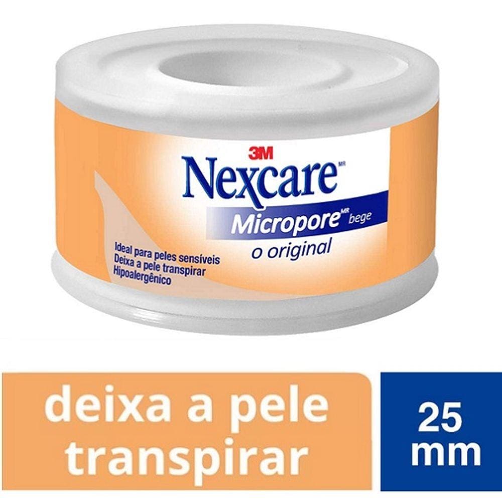 Fita Micropore Nexcare Bege 25MM X 4,5M 3M