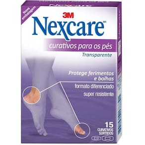 Curativo para os PES Sortidos 3M Nexcare Transparente