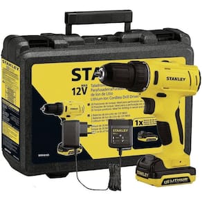 Parafusadeira E Furadeira 12V 2 Baterias Scd121S2Kb Stanley