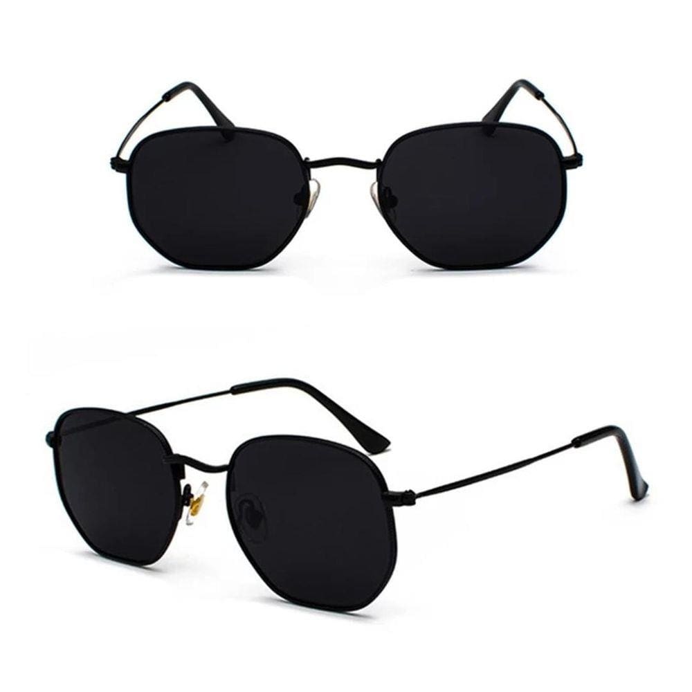 Óculos Hexagonal Feminino Masculino De Luxo