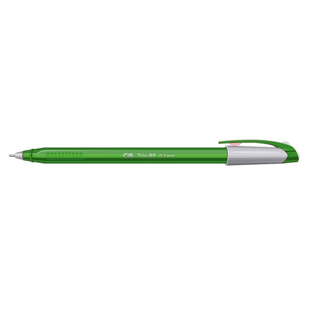 Caneta Esferográfica Cis Trio BP 0.7mm Verde Escuro - Sertic