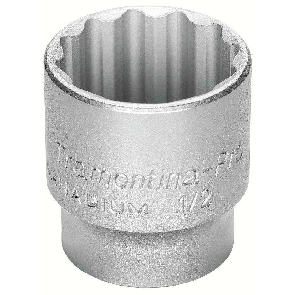 Soquete Estriado em Aço Cromo Vanádio 28 mm - Encaixe 1/2” Tramontina PRO Tramontina